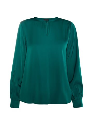 DreiMaster Damen Langarmbluse in Dunkelgrün