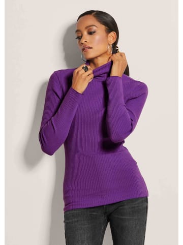 MADELEINE Rollkragen-Shirt in lavendellila