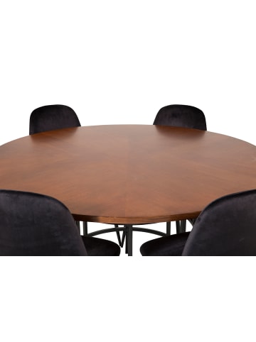 ebuy24 Essgruppe Copenhagen 8 Schwarz 140 x 140 cm