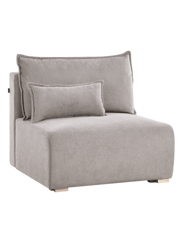 Beliani Sofaelement NERBO in Grau/Braun - (W) 100 x (H) 97 x (L) 106 cm