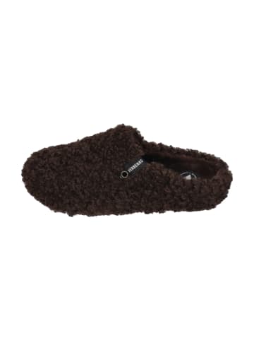 Verbenas Hausschuhe YORK CURLY in braun