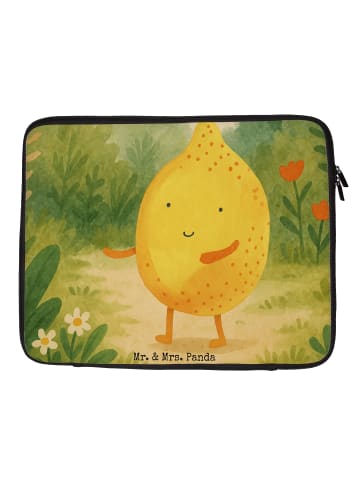 Mr. & Mrs. Panda Hülle Laptop Beste Freunde Zitrone Design ohne ... in Weiß