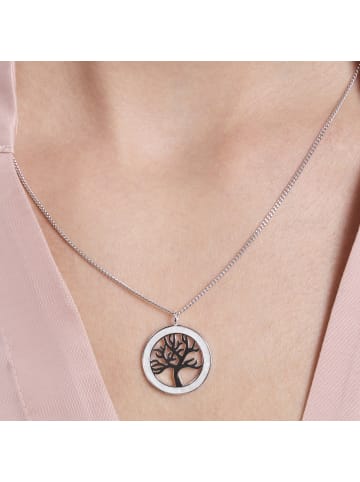 Amor Motivanhänger Silber 925, rhodiniert, Perlmutt in Silber
