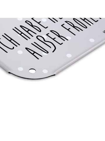 Mr. & Mrs. Panda Wandbild Axolotl Hurra mit Spruch in Grau Pastell