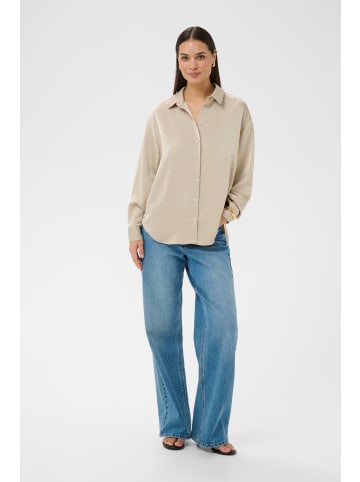 Kaffe Langarm - Hemd KArory Loose fit in Feather Gray