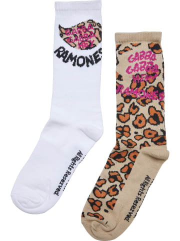 Merchcode Basic Socks in leo aop/offwhite