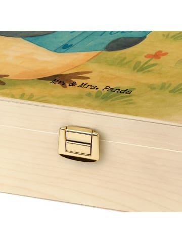 Mr. & Mrs. Panda Teedose Pinguin Buch Design mit Spruch in Weiß