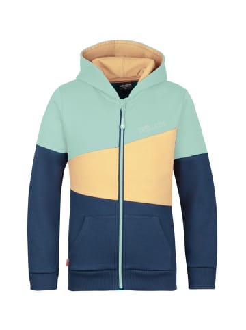 Trollkids Kapuzenpullover "Alesund" in Wasserblau/Honig/Marine