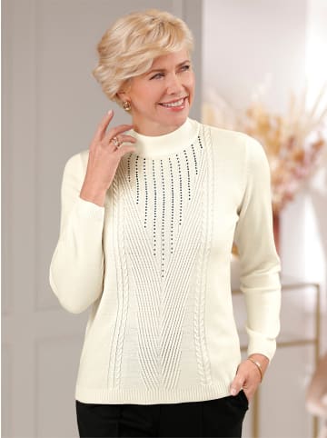 WITT WEIDEN Stehkragenpullover in ecru