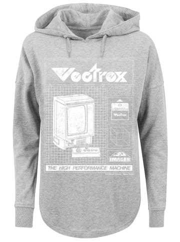 F4NT4STIC Oversized Hoodie Retro Gaming Vectrex 1982 in grau