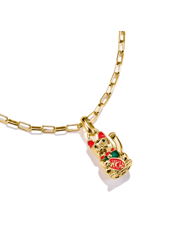 Thomas Sabo Charm-Anhänger in gelbgoldfarben, grün, rot, schwarz