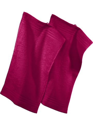 REDBEST Frottier Gästetuch 2er-Pack New York in fuchsia