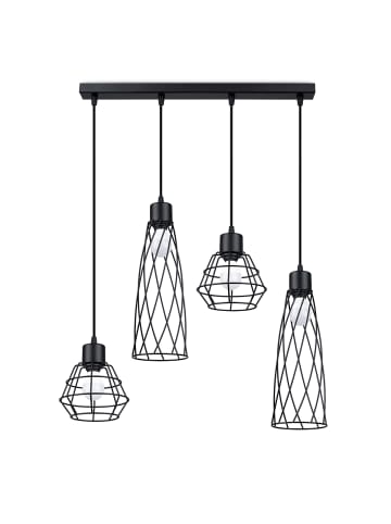 Nice Lamps Hängeleuchte TEBE 4L schwarz H 120