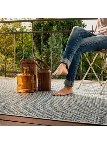 obsession Kurzflor Teppich Nautic 887 in blau - rechteckig