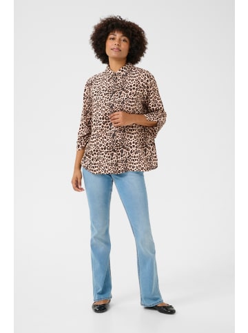 Cream Langarm - Hemd CRTiah Regular fit in Animal Neutral