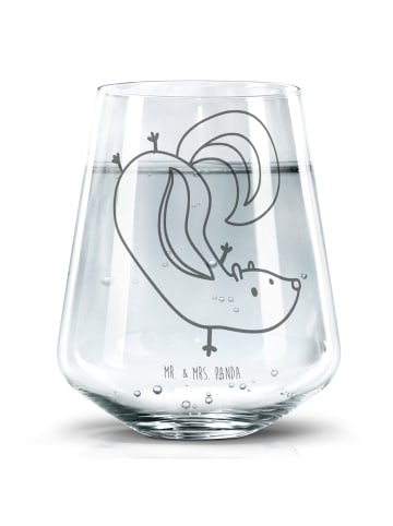 Mr. & Mrs. Panda Glas Stinktier Handstand ohne Spruch in Transparent
