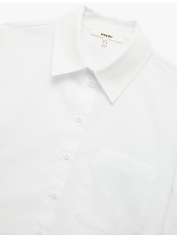 KOTON SHIRTS SS in Grauweiß