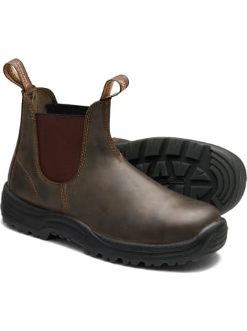 Blundstone Chelsea Boot "196 Brown Leather (Safety Series)" in Braun