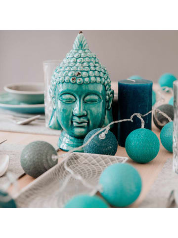 Butlers Dekokopf BUDDHA in Türkis