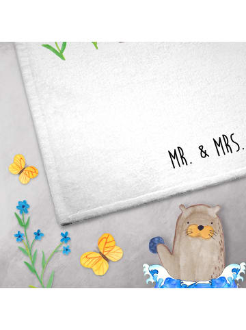 Mr. & Mrs. Panda Frotteetuch Hund Dame ohne Spruch in Weiß