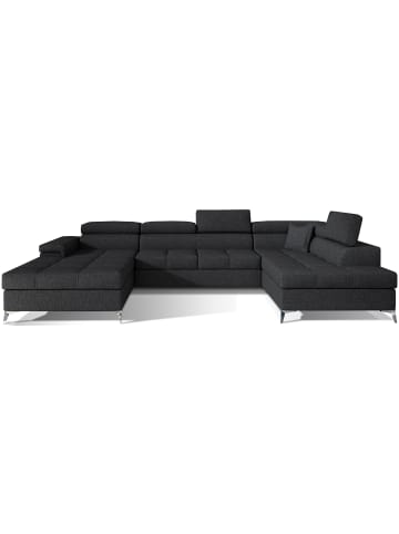 MF Design Eduard Recamiere Rechts in Anthrazit -  (L) 205 x (B) 337 x (H) 88 cm