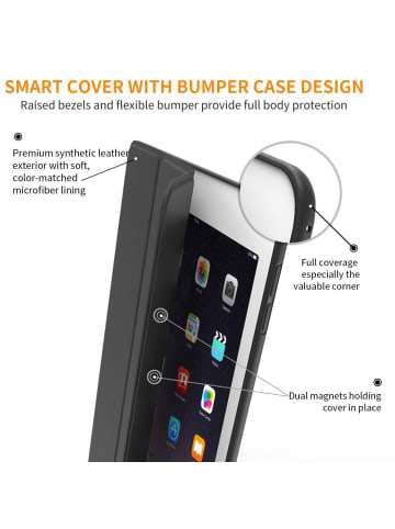 TechProtect SmartCase iPad 9,7 2017/2018 Schwarz