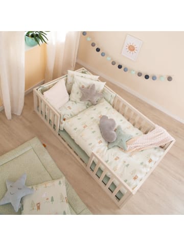 roba Bettwäsche-Set Woodland Buddies' 2-tlg, Baumwolle 100 x 135 cm - Pastellgrün