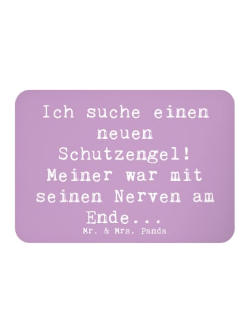 Mr. & Mrs. Panda Fridge Magnet Spruch Neuer Schutz mit Spruch in Lavendeltraum