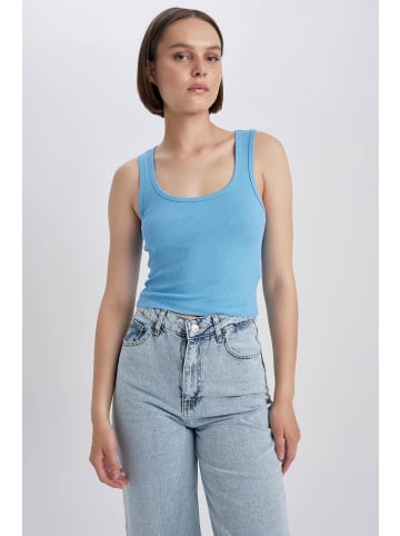 DeFacto Crop-Top FITTED in Blau