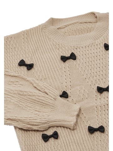 Swirly Damen Strickpullover in Beige