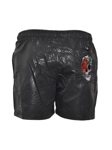 Roberto Geissini Skull Rose Badehose Schwarz