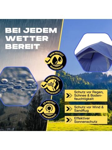 Where Tomorrow Pop Up Wurfzelt 3 Personen 210x190x110cm blau Blau