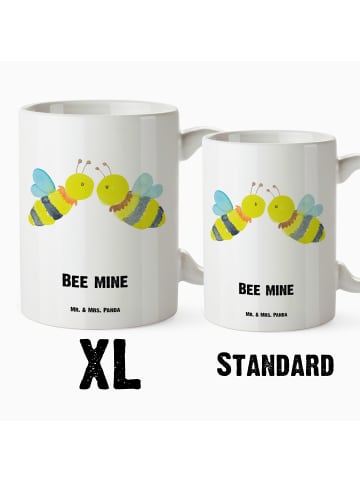 Mr. & Mrs. Panda tasse mit henkel Biene Liebe mit Spruch in Weiß