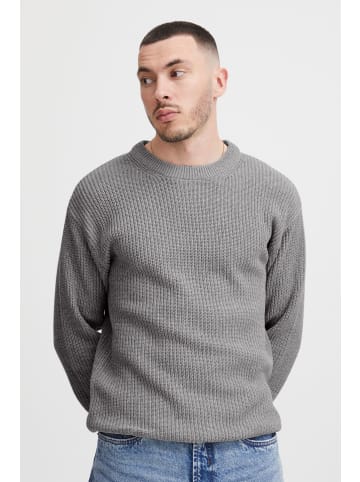 !SOLID Rundhalspullover SDGorell 21301076-ME  Modischer grober Strickpullover mit weitem Schnitt in Grau