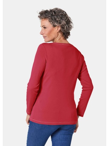 GOLDNER Kurzgröße:  Shirt Basic T-Shirt aus reiner Baumwolle in rot