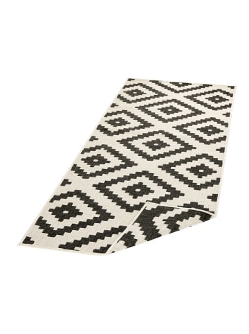Teppich Boss Wendeteppich Malta Schwarz Creme In- & Outdoor