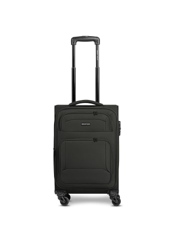 Smartbox Edition 04 4 Rollen Kabinentrolley 55 cm mit Dehnfalte in black