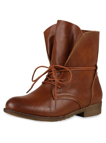 VAN HILL Schnürstiefeletten Amara in Braun