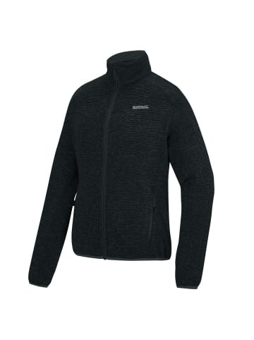 Regatta Newhill Midlayer Strickfleecejacke in schwarz