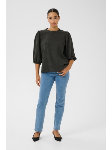 Kaffe Langarm-Shirt KAjanna in Black Oyster