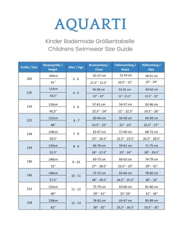 Aquarti Jungen Badehose Gestreift mit Motiven in grün/weiß
