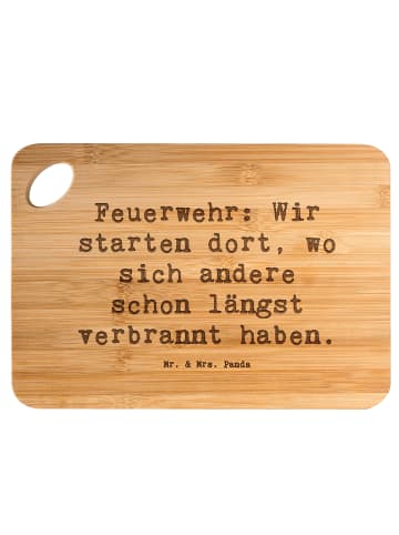 Mr. & Mrs. Panda Holzbrett Spruch Feuerwehrmann Helden mit Spruch in Braun