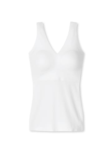 Schiesser Top mit Pads in Weiss