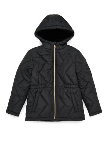 Threadgirls Winterjacke THB Quilted Hooded Jacket Ziggy in Schwarz