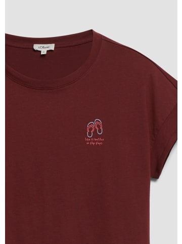 s.Oliver T-Shirt in 39D4_bordeaux