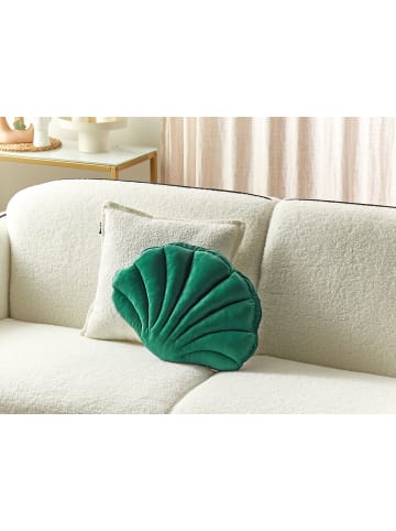 Beliani Dekokissen CONSOLIDA in Grün - (W) 47 x (H) 6 x (L) 35 cm