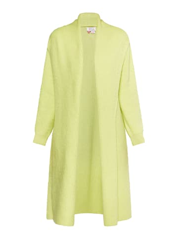 IZIA Damen Long Cardigan in Limette