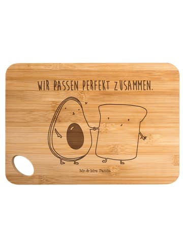 Mr. & Mrs. Panda Holzbrett Avocado Toast mit Spruch in Braun