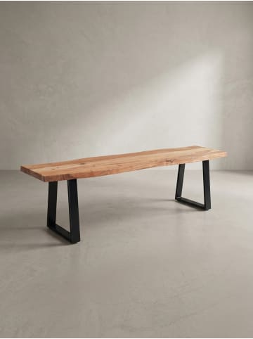 KADIMA DESIGN Esszimmerbank 160x40x45,5 cm Massivholz / Metall mit
