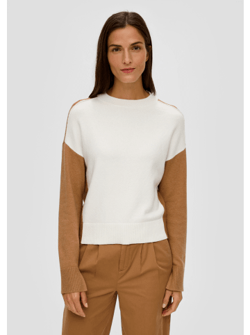 s.Oliver Strickpullover langarm in Creme